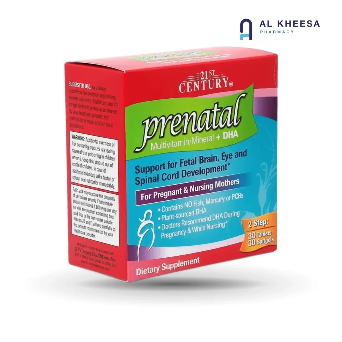 21 Century Prenatal + DHA – 60 + 60 Tablets